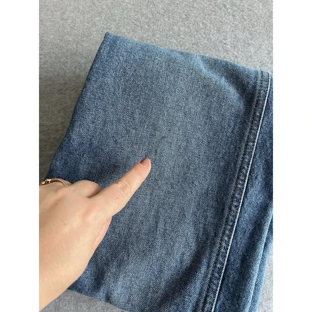 Blue Ranchwear Jeans‎ Mens 34x32 Blue Straight Denim Pants Cowboy Med Wash 32x31